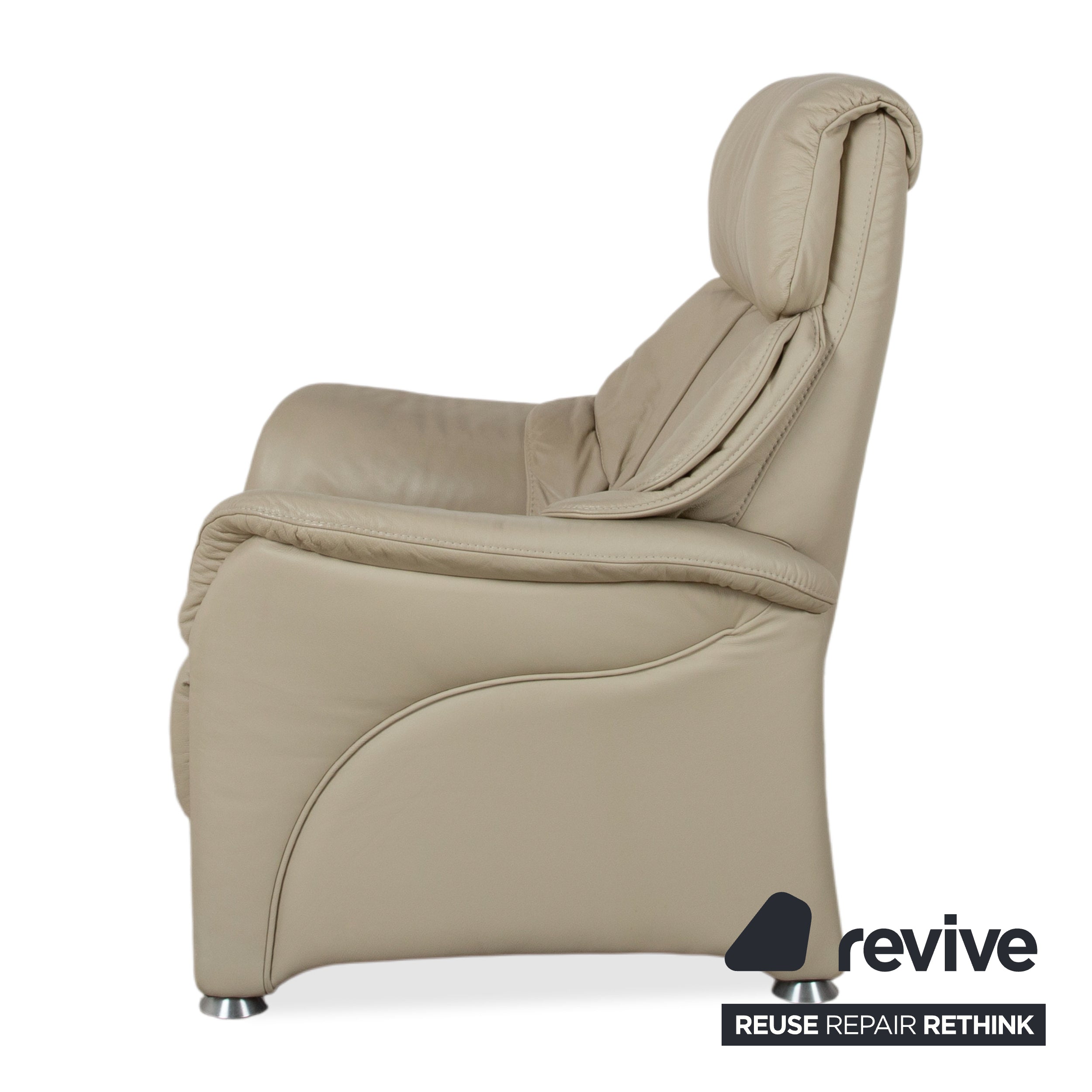 Himolla Cumuly 4215 Leder Sessel Beige Creme mit manueller Relaxfunktion