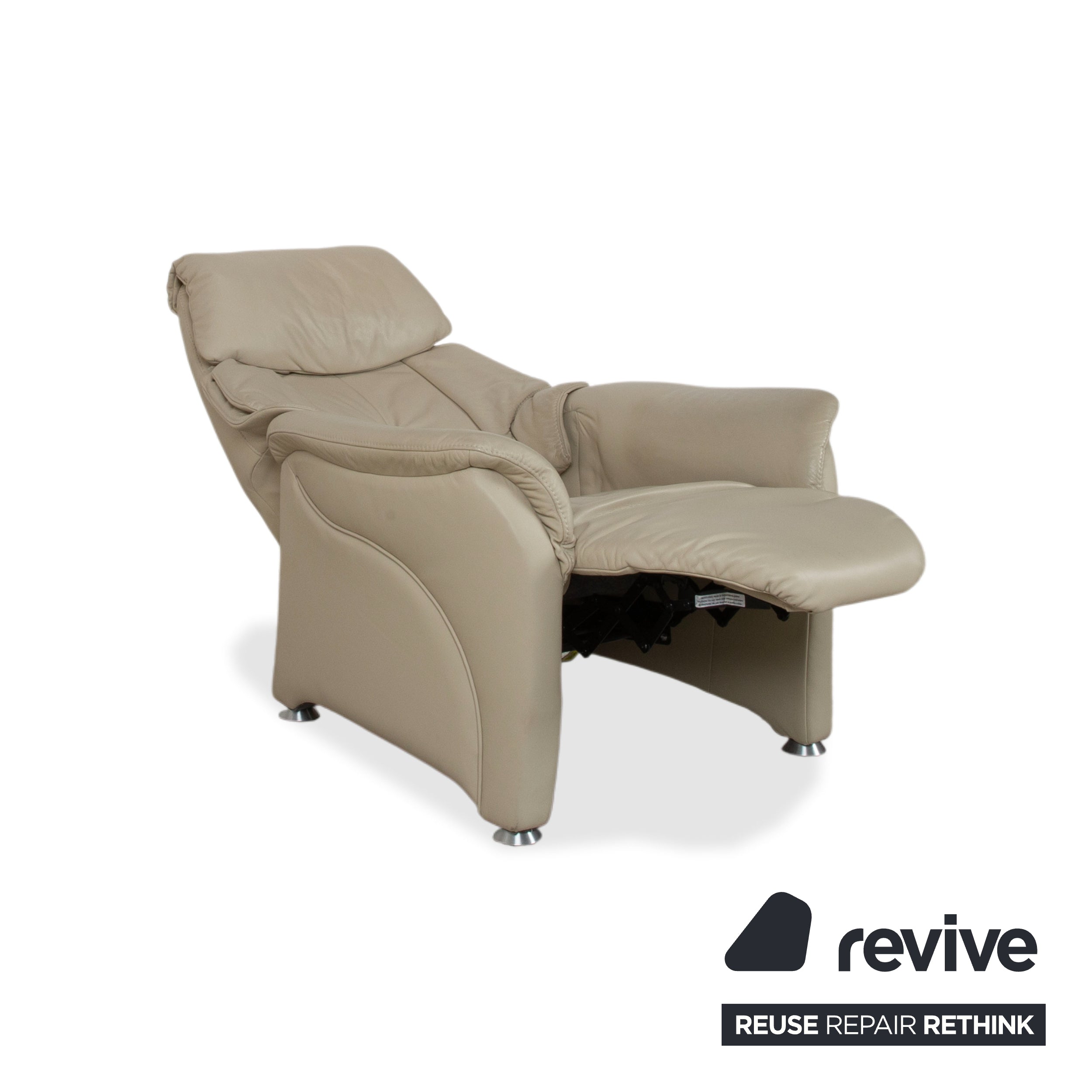 Himolla Cumuly 4215 Leder Sessel Beige Creme mit manueller Relaxfunktion