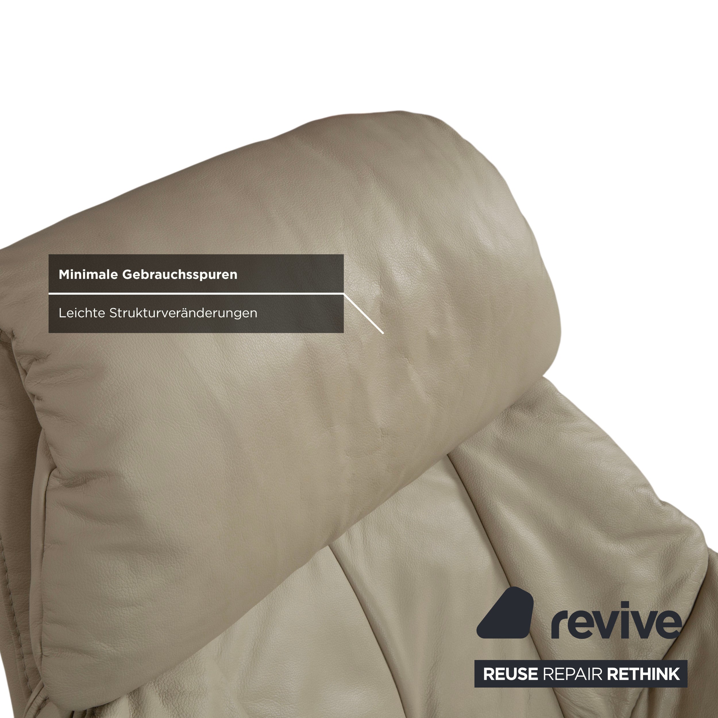 Himolla Cumuly 4215 Leder Sessel Beige Creme mit manueller Relaxfunktion