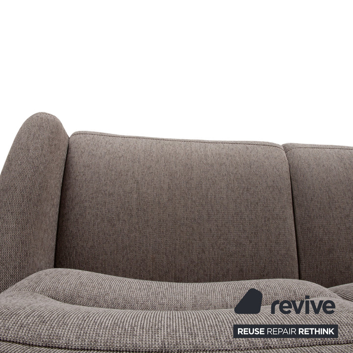 Himolla Cumuly 4711 Stoff Zweisitzer Grau Taupe Sofa Couch manuelle Funktion