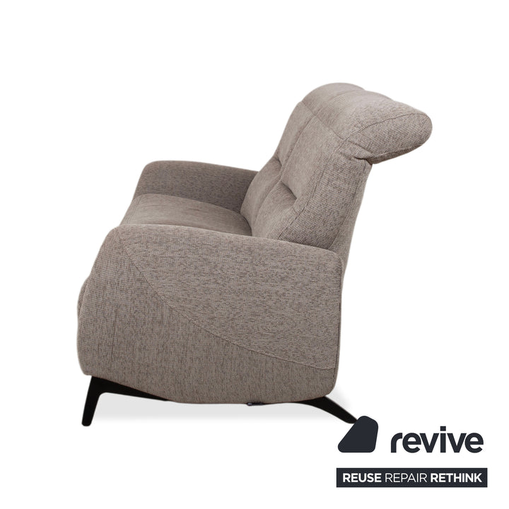 Himolla Cumuly 4711 Stoff Zweisitzer Grau Taupe Sofa Couch manuelle Funktion