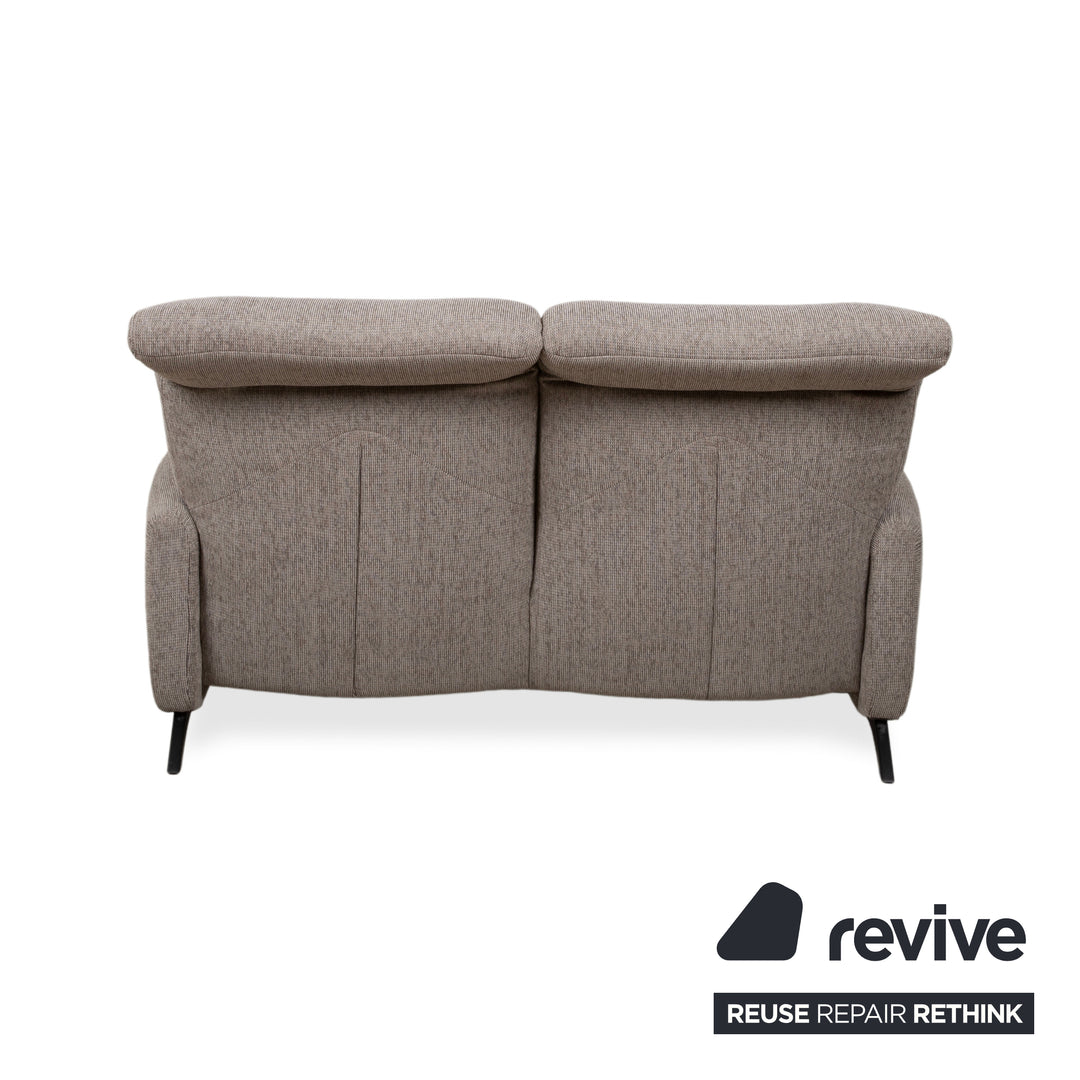 Himolla Cumuly 4711 Stoff Zweisitzer Grau Taupe Sofa Couch manuelle Funktion