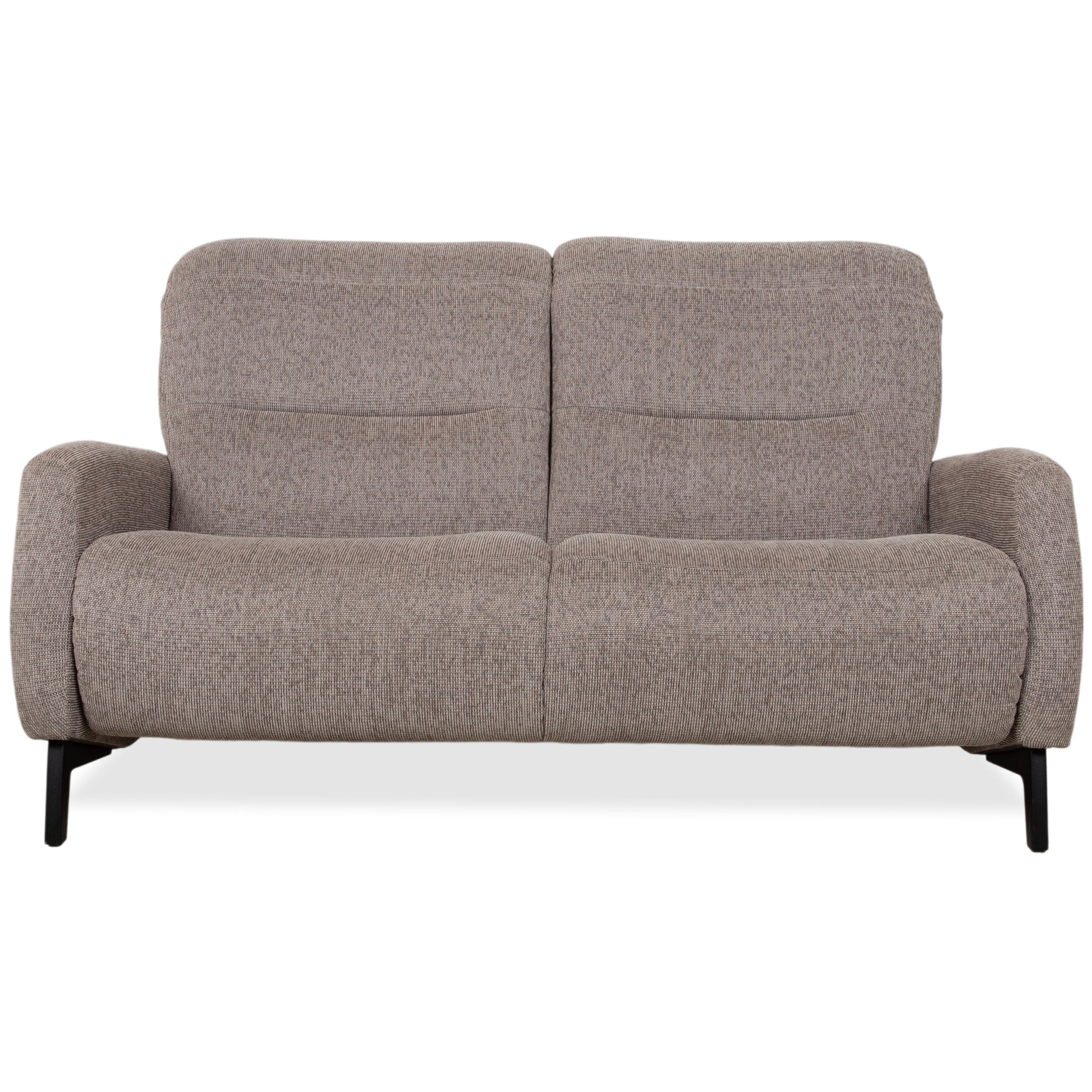 Himolla Cumuly 4711 Fabric Two-Seater Grey Taupe Sofa Couch Manual Function