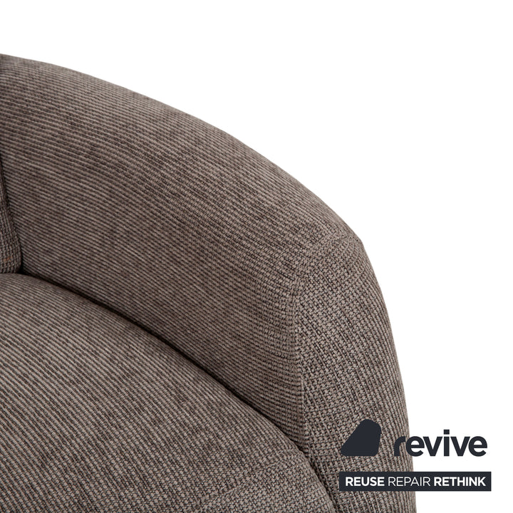 Himolla Cumuly 4711 Stoff Zweisitzer Grau Taupe Sofa Couch manuelle Funktion