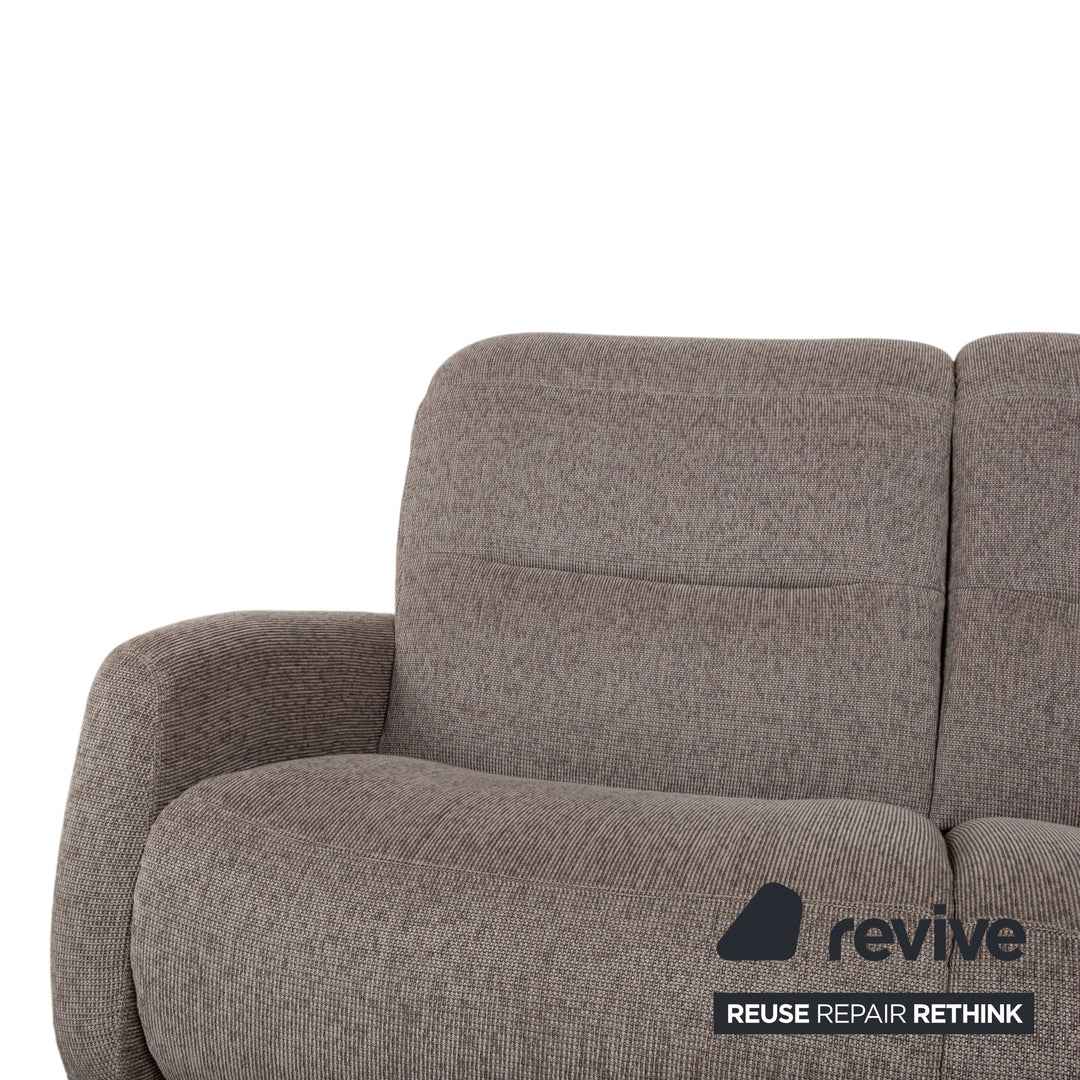 Himolla Cumuly 4711 Stoff Zweisitzer Grau Taupe Sofa Couch manuelle Funktion