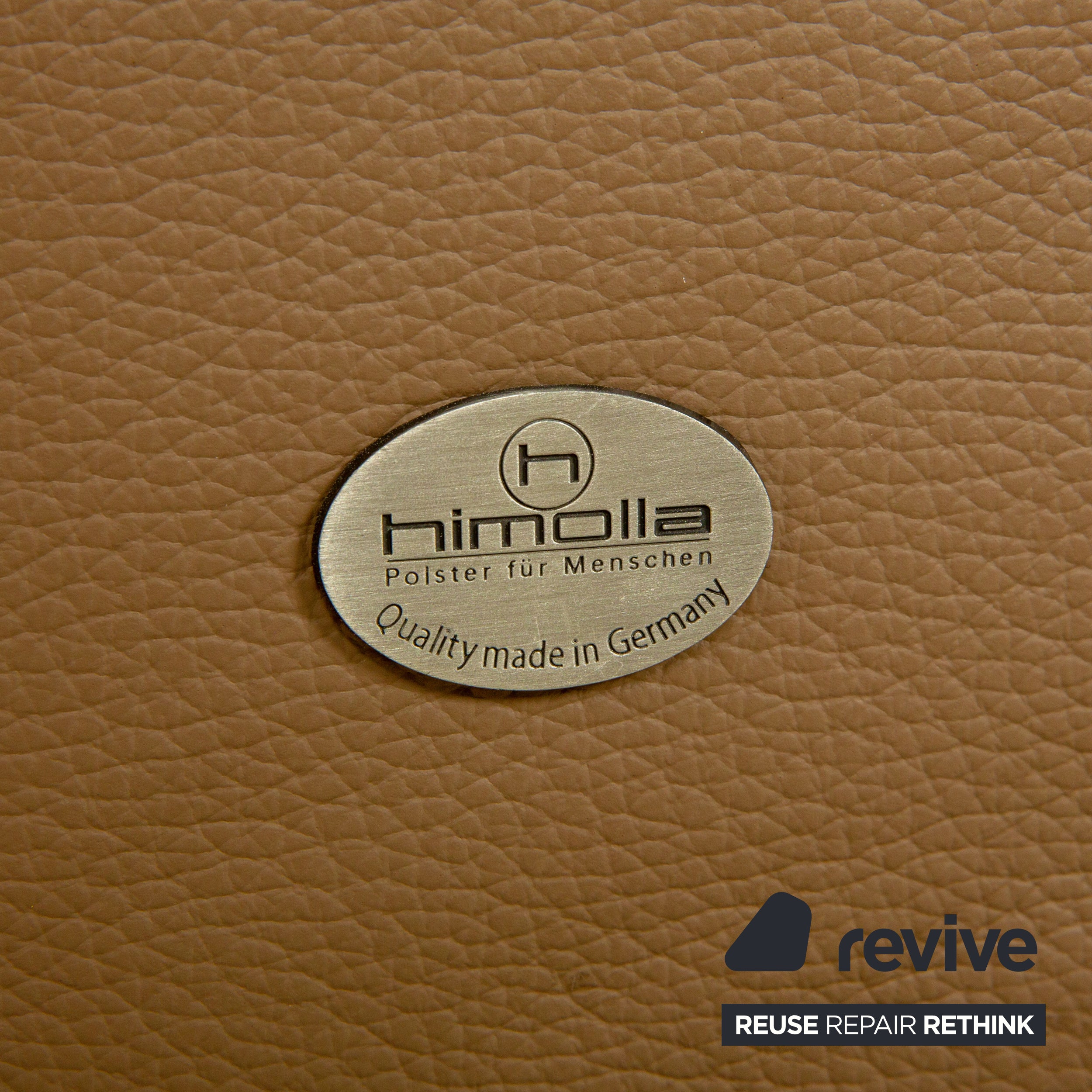 Himolla Cumuly Leather Beige Taupe Grey Sofa Couch