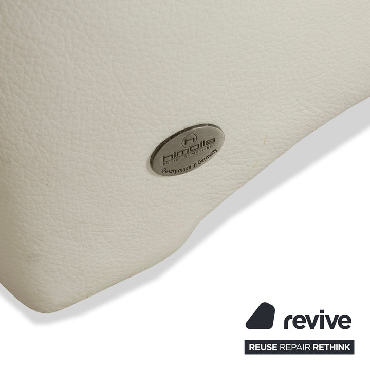 Himolla Cumuly Leather Three-Seater Cream Manual Function Sofa Couch