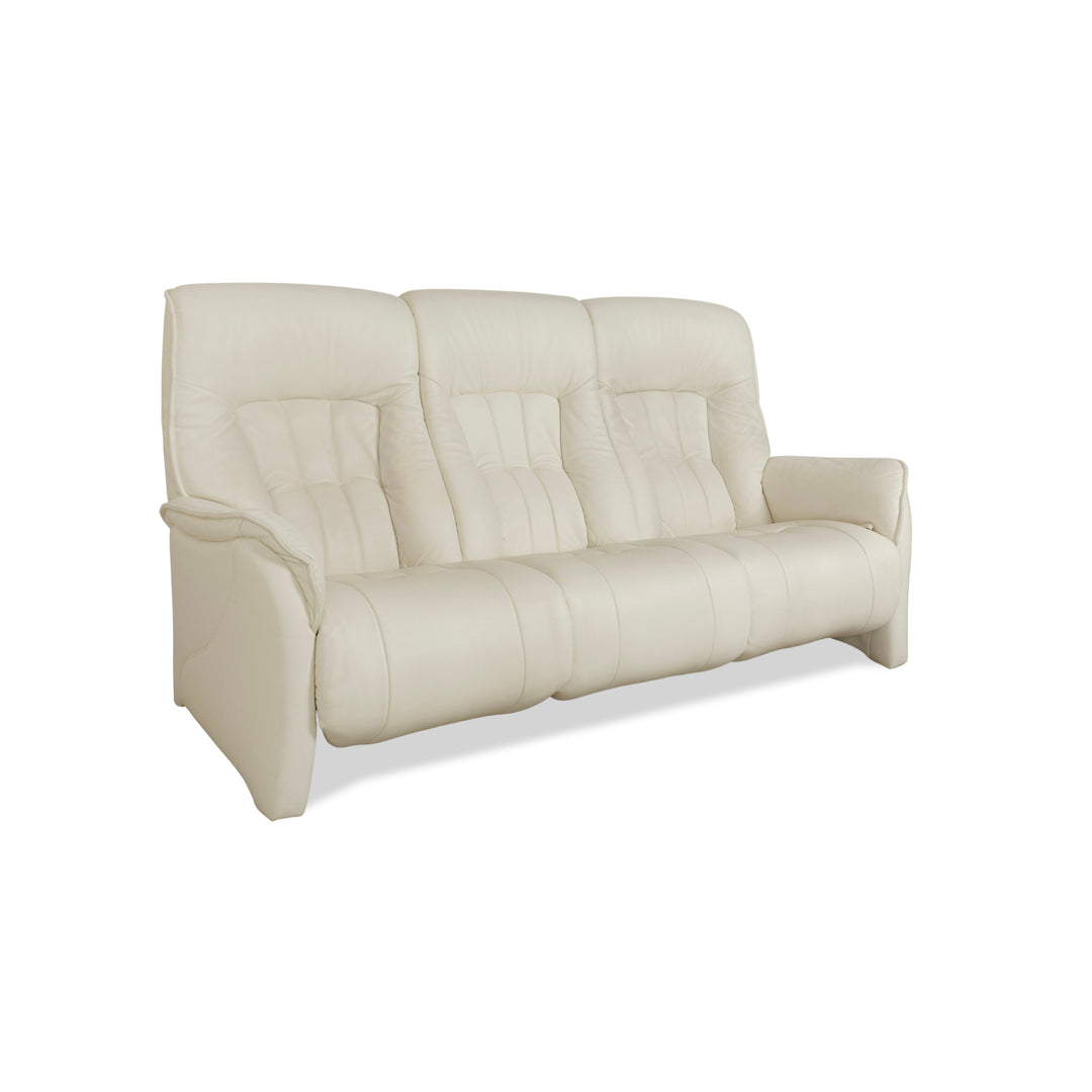 Himolla Cumuly Leather Three-Seater Cream Manual Function Sofa Couch