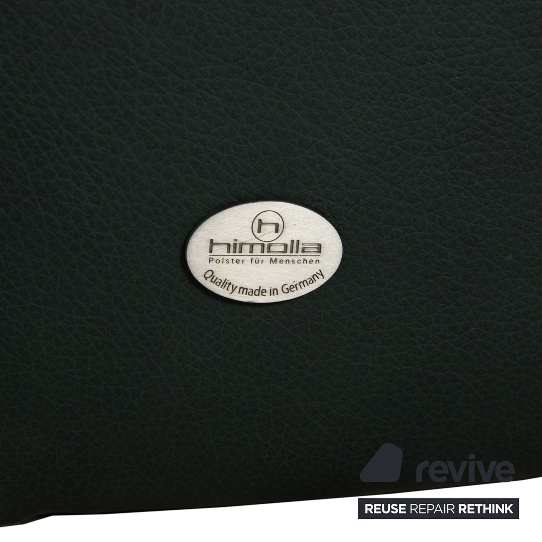 Himolla Cumuly Leder Dreisitzer Dunkelgrün Sofa Couch