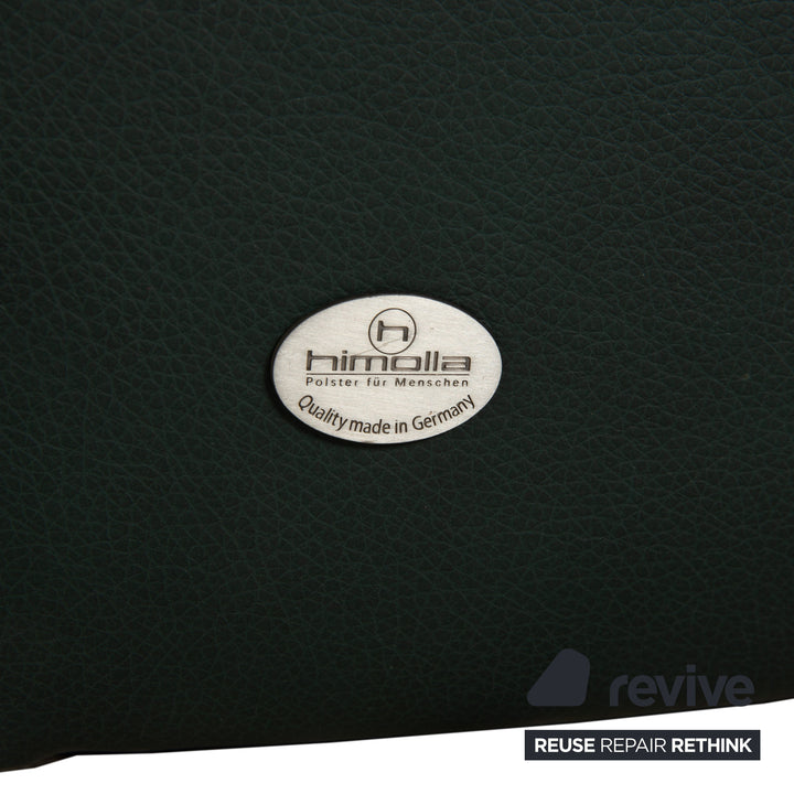 Himolla Cumuly Leder Dreisitzer Dunkelgrün Sofa Couch