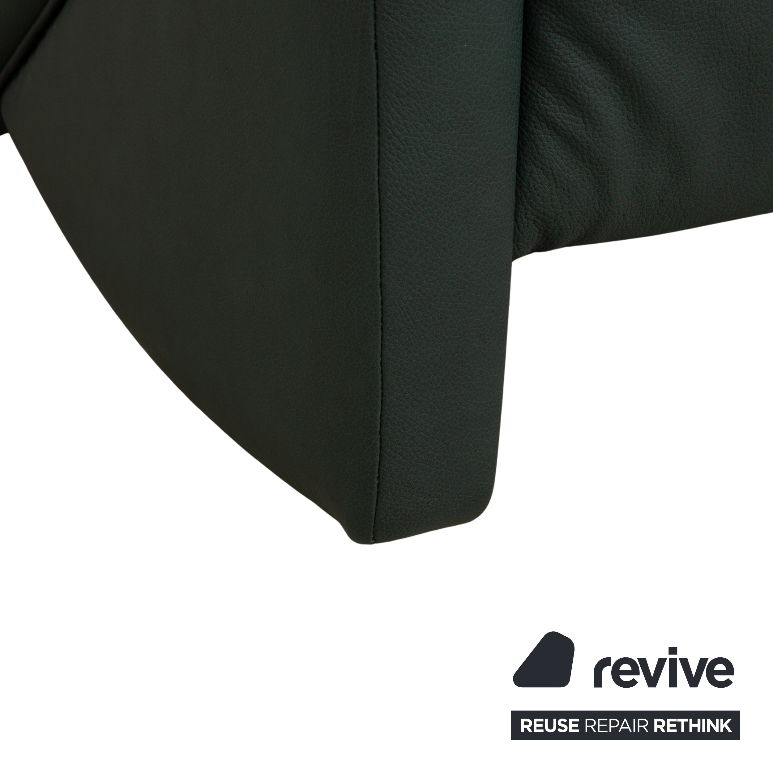 Himolla Cumuly Leder Dreisitzer Dunkelgrün Sofa Couch