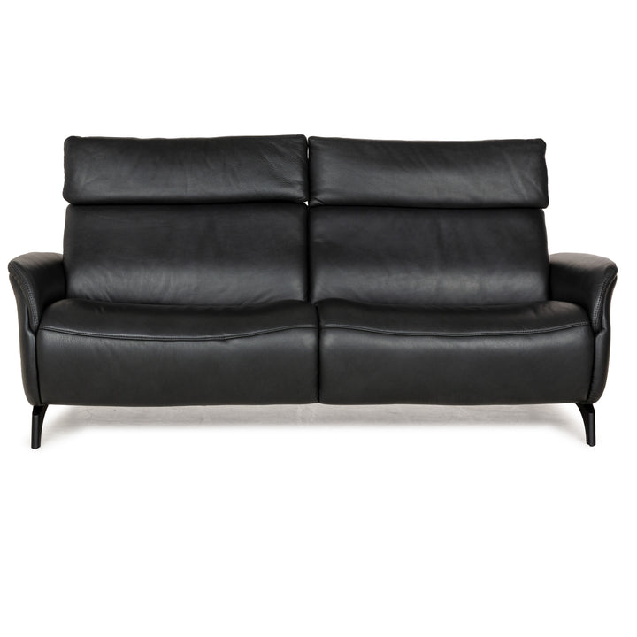 Himolla Cumuly Leder Dreisitzer Grau manuelle Funktion Sofa Couch
