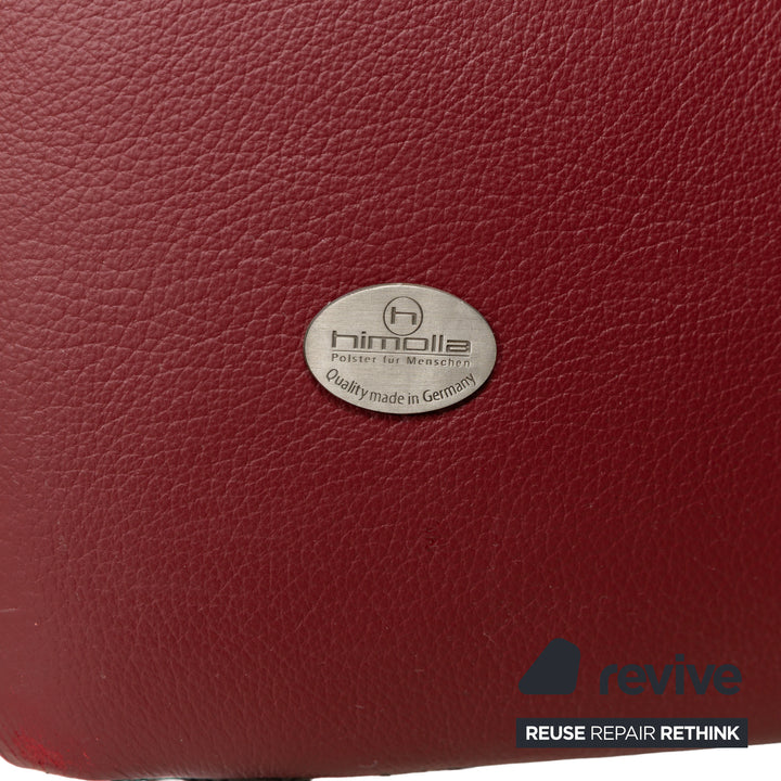 Himolla Cumuly Leder Dreisitzer Rot Dunkelrot Sofa Couch