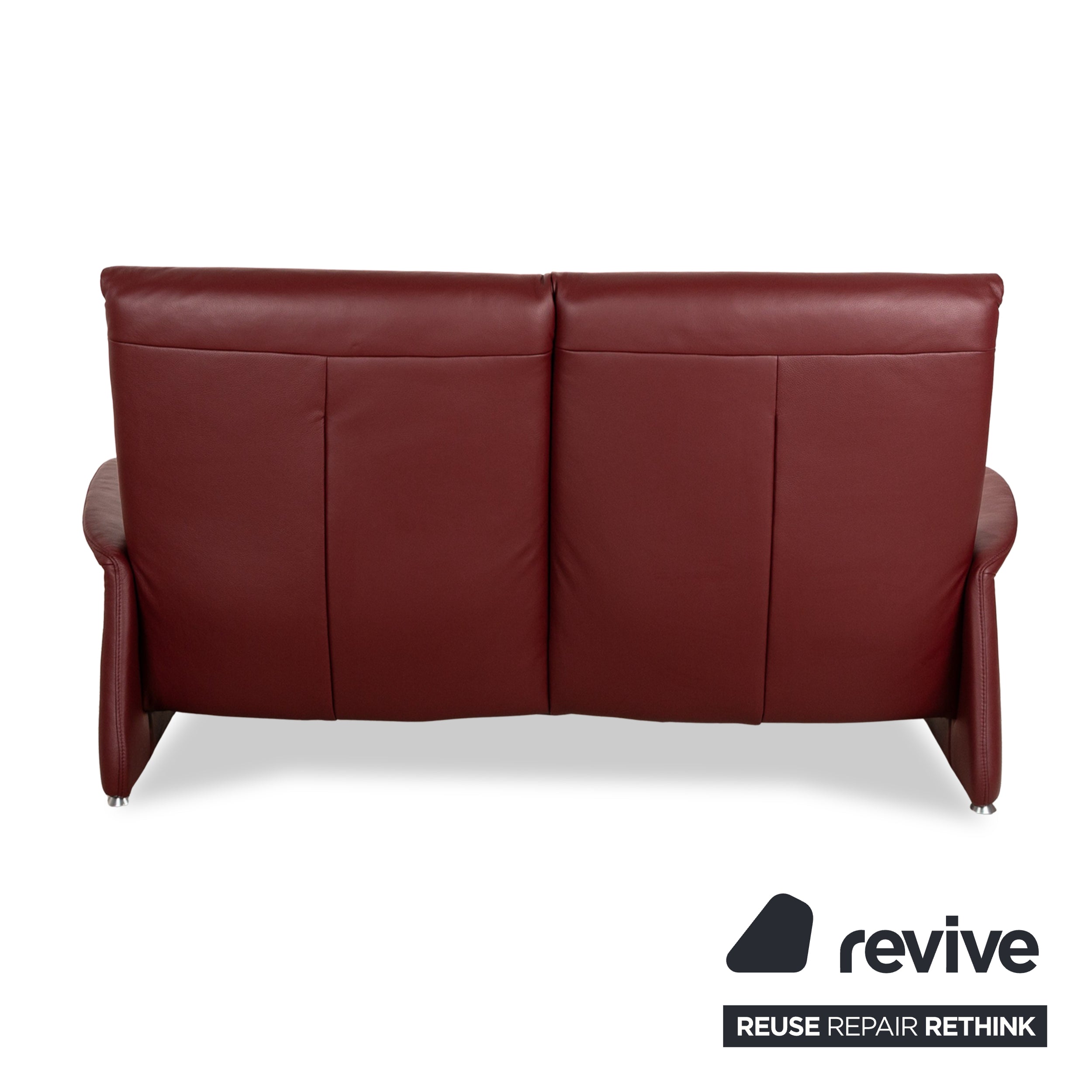 Himolla Cumuly Leder Dreisitzer Rot Sofa Couch