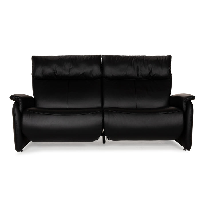 Himolla Cumuly Leder Dreisitzer Schwarz elektrische Funktion Sofa Couch