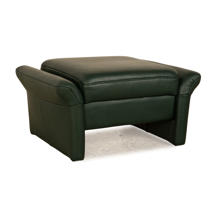 Himolla Cumuly Leather Stool Green Dark Green Storage Compartment
