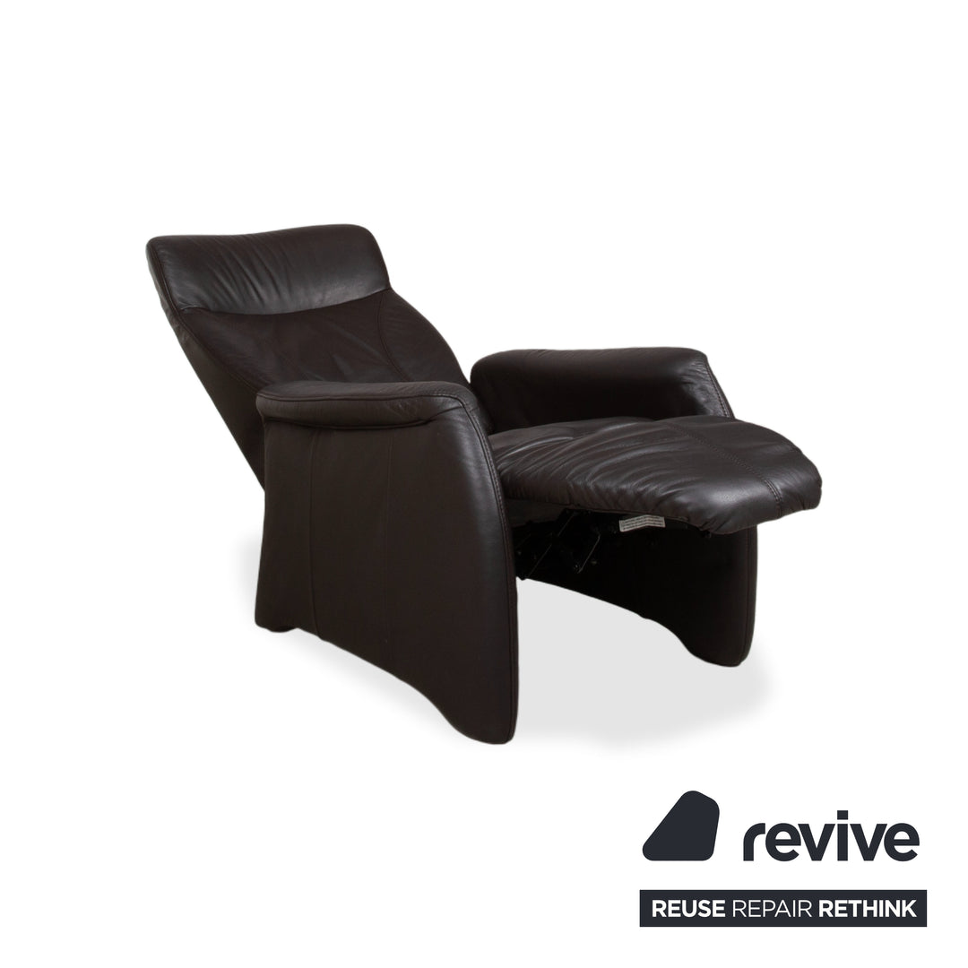 Himolla Cumuly Leder Sessel Anthrazit Grau manuelle Funktion Relaxfunktion