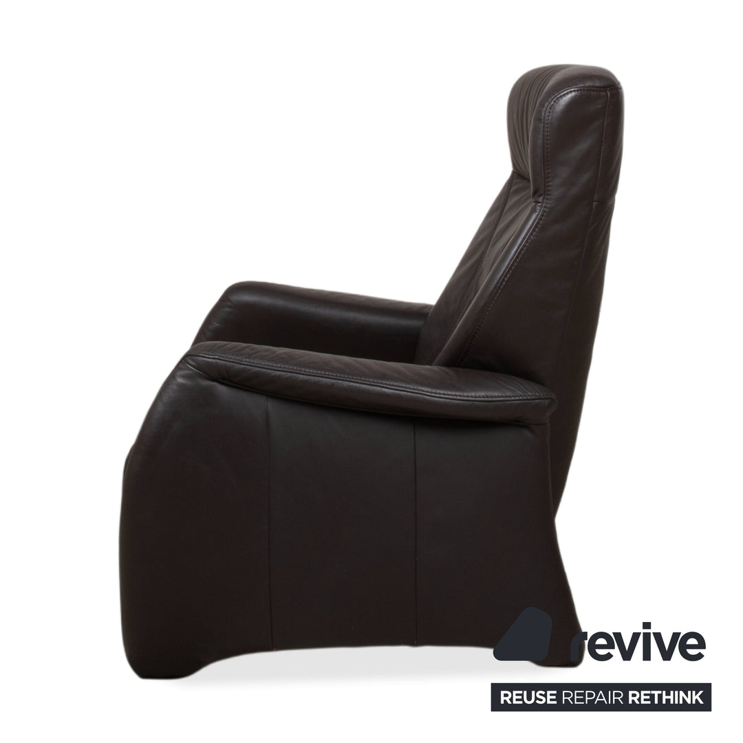Himolla Cumuly Leder Sessel Anthrazit Grau manuelle Funktion Relaxfunktion