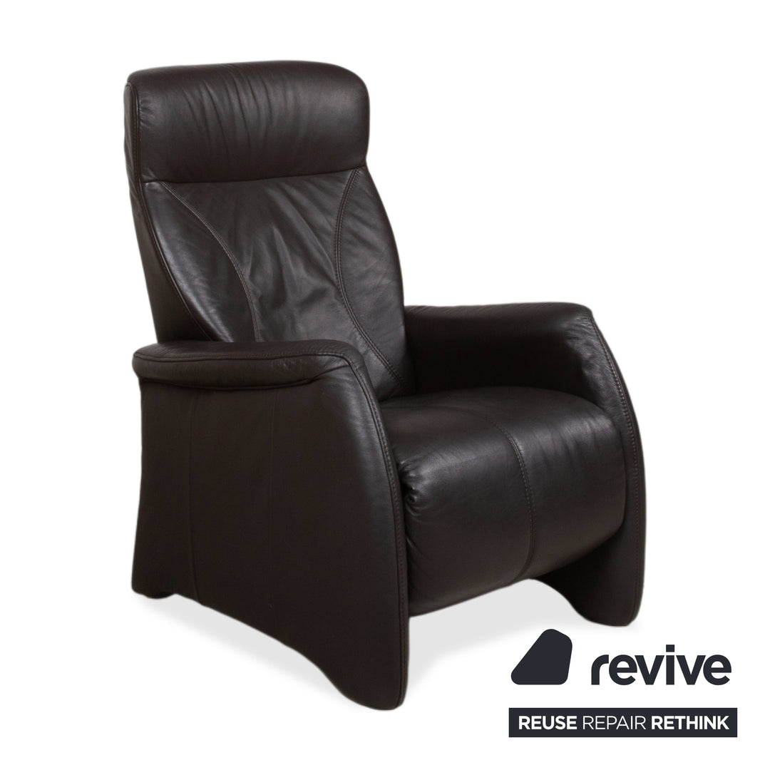 Himolla Cumuly Leder Sessel Anthrazit Grau manuelle Funktion Relaxfunktion