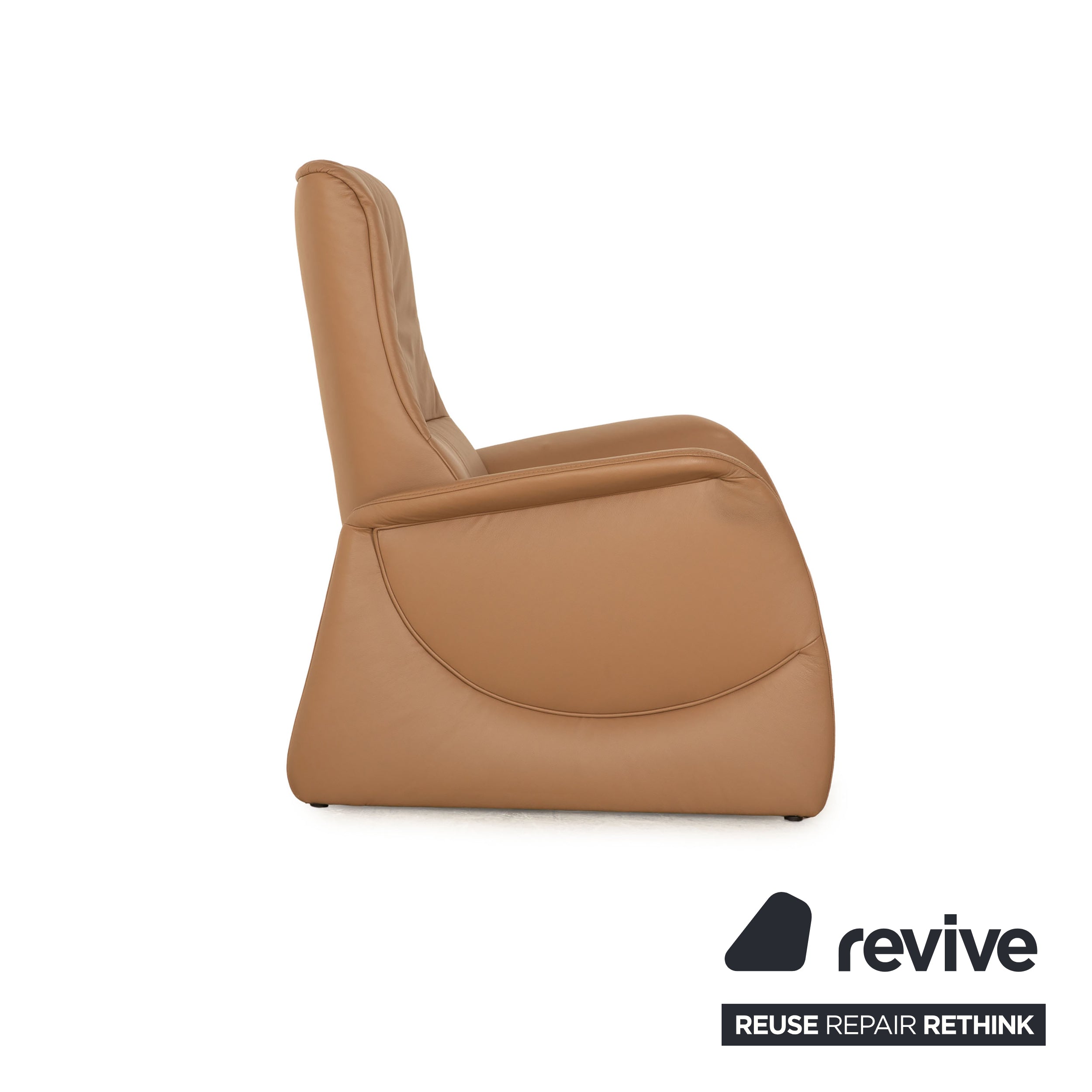 Fauteuil en cuir Himolla Cumuly marron