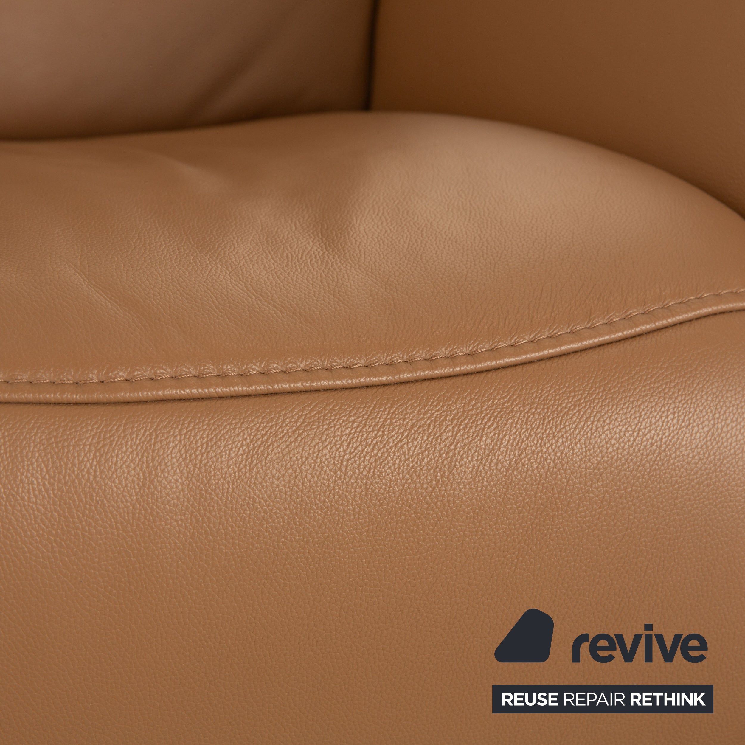 Fauteuil en cuir Himolla Cumuly marron