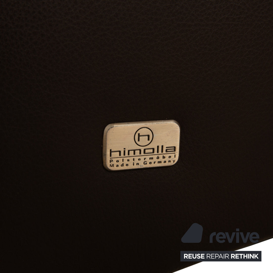 Himolla Cumuly leather armchair brown dark brown manual function reclining function