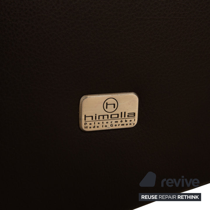 Himolla Cumuly leather armchair brown dark brown manual function reclining function