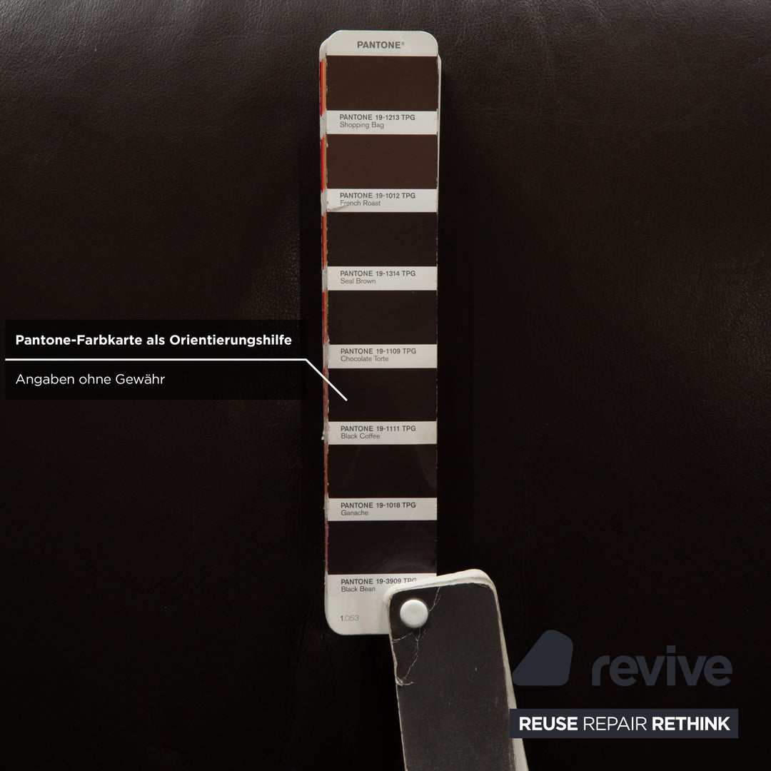 Himolla Cumuly leather armchair brown dark brown manual function reclining function