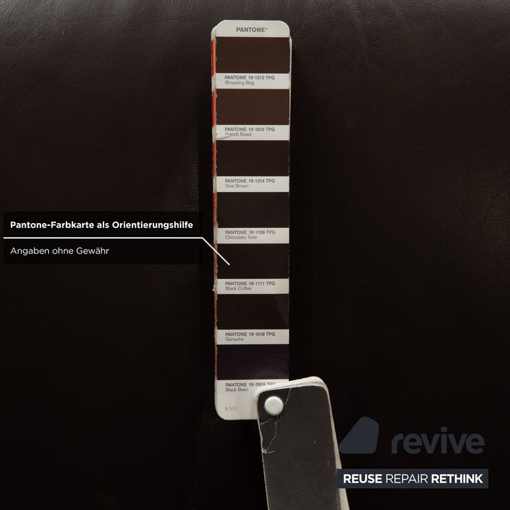 Himolla Cumuly leather armchair brown dark brown manual function reclining function