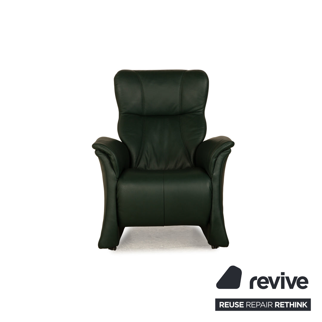 Himolla Cumuly Leather Armchair Green Dark Green