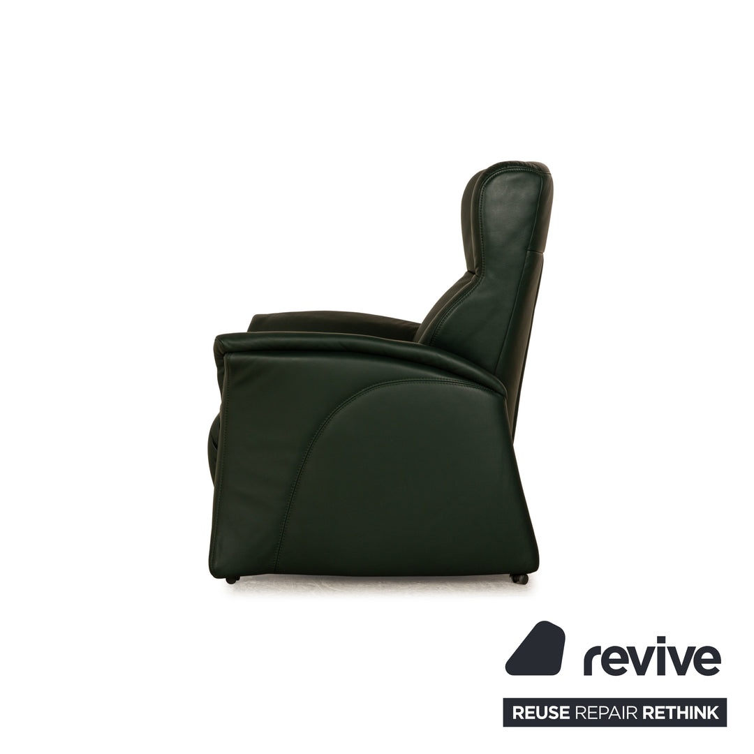 Himolla Cumuly Leather Armchair Green Dark Green