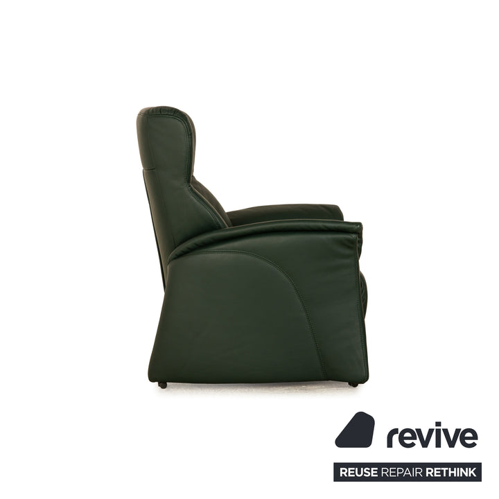 Himolla Cumuly Leather Armchair Green Dark Green