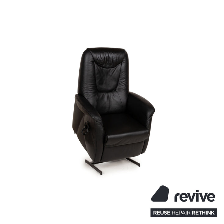 Himolla Cumuly Leather Armchair Black electric function