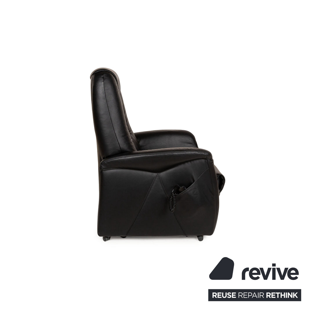 Himolla Cumuly Leather Armchair Black electric function