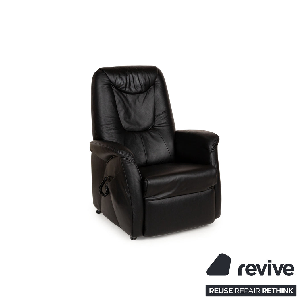 Himolla Cumuly Leather Armchair Black electric function