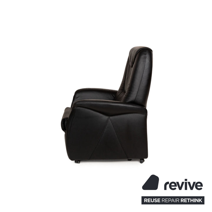 Himolla Cumuly Leather Armchair Black electric function