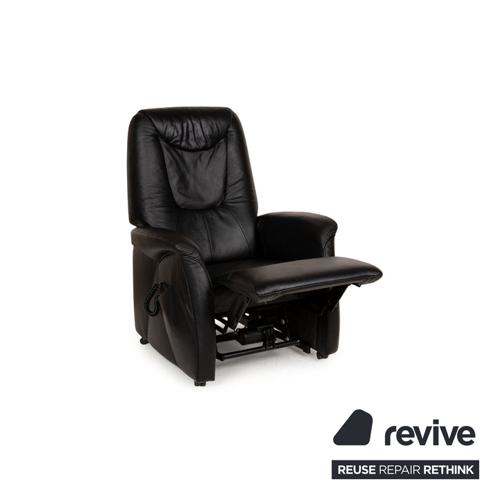 Himolla Cumuly Leather Armchair Black electric function