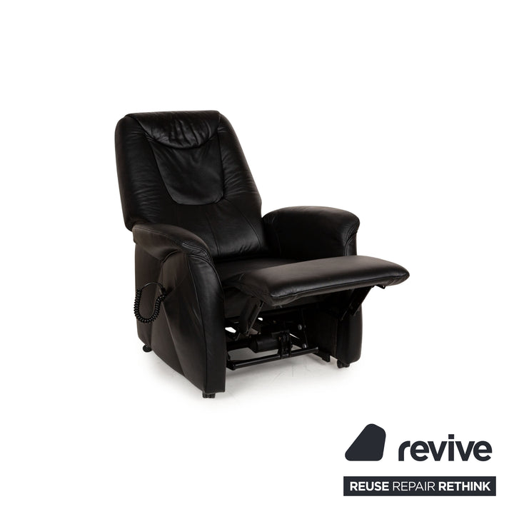 Himolla Cumuly Leather Armchair Black electric function