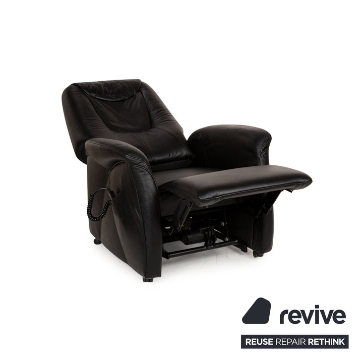 Himolla Cumuly Leather Armchair Black electric function