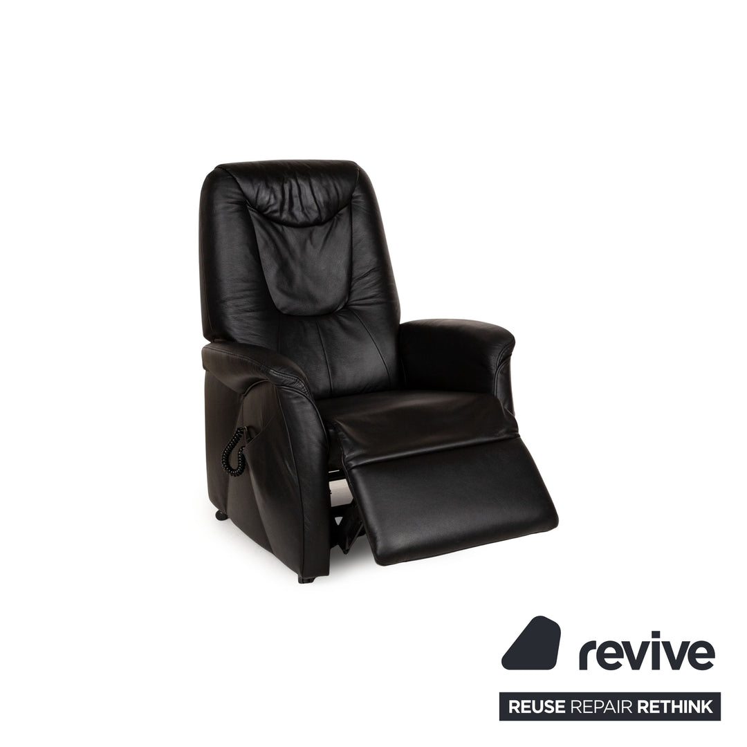 Himolla Cumuly Leather Armchair Black electric function