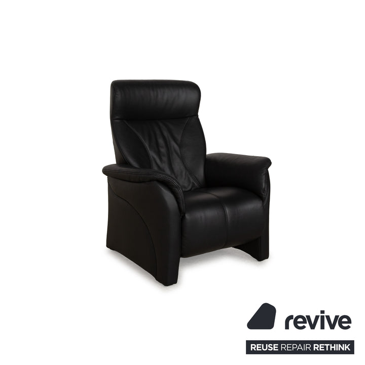 Himolla Cumuly Leather Armchair Black manual function