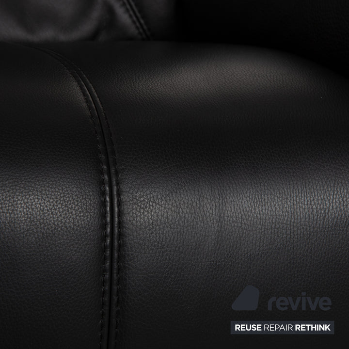 Himolla Cumuly Leather Armchair Black manual function