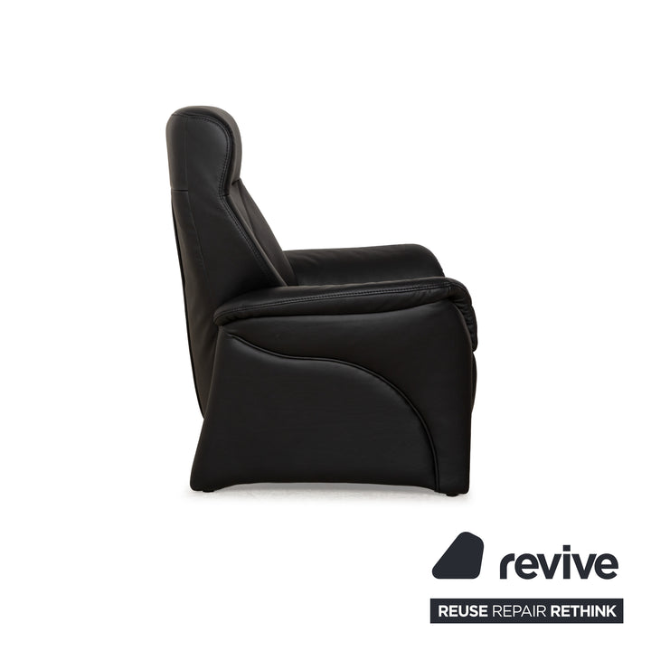 Himolla Cumuly Leather Armchair Black manual function