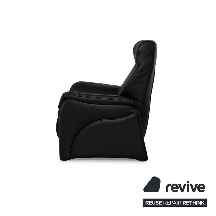 Himolla Cumuly Leather Armchair Black manual function