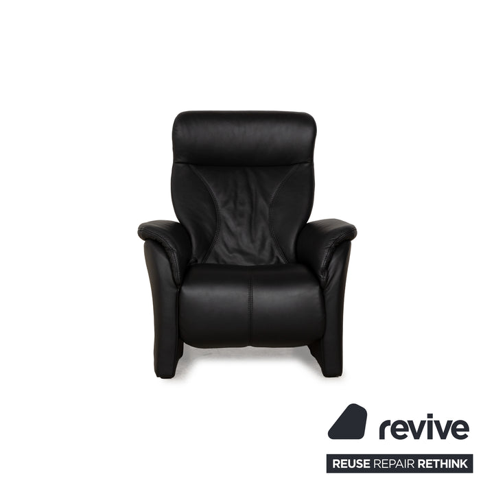 Himolla Cumuly Leather Armchair Black manual function