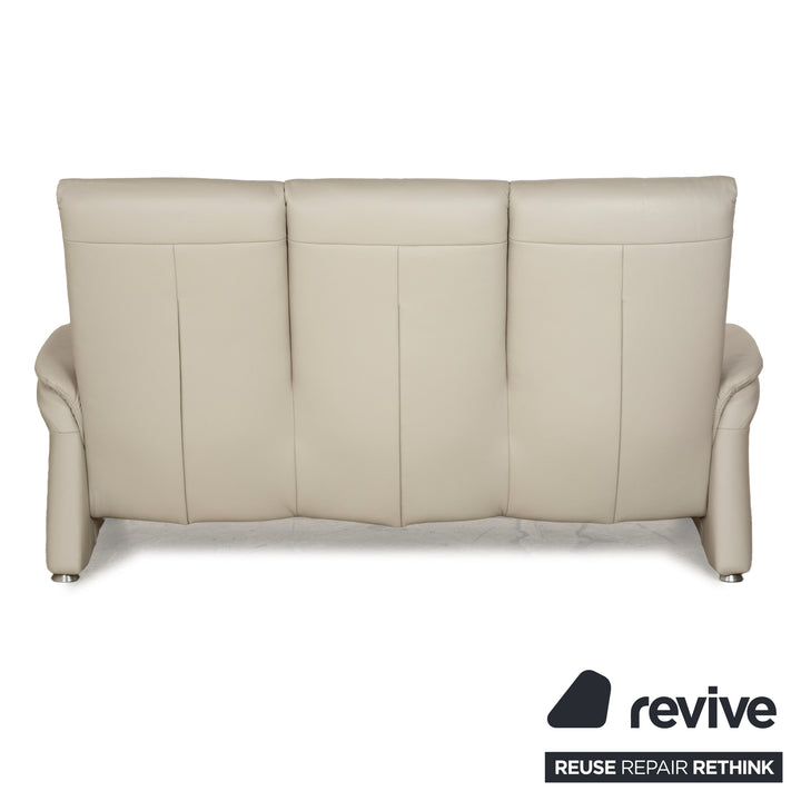 Himolla Cumuly Leder Sofa Garnitur Beige Hellgrau Dreisitzer Zweisitzer Couch