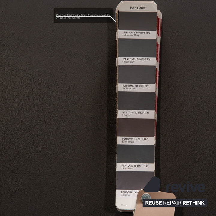 Canapé en cuir Himolla Cumuly gris canapé trois places