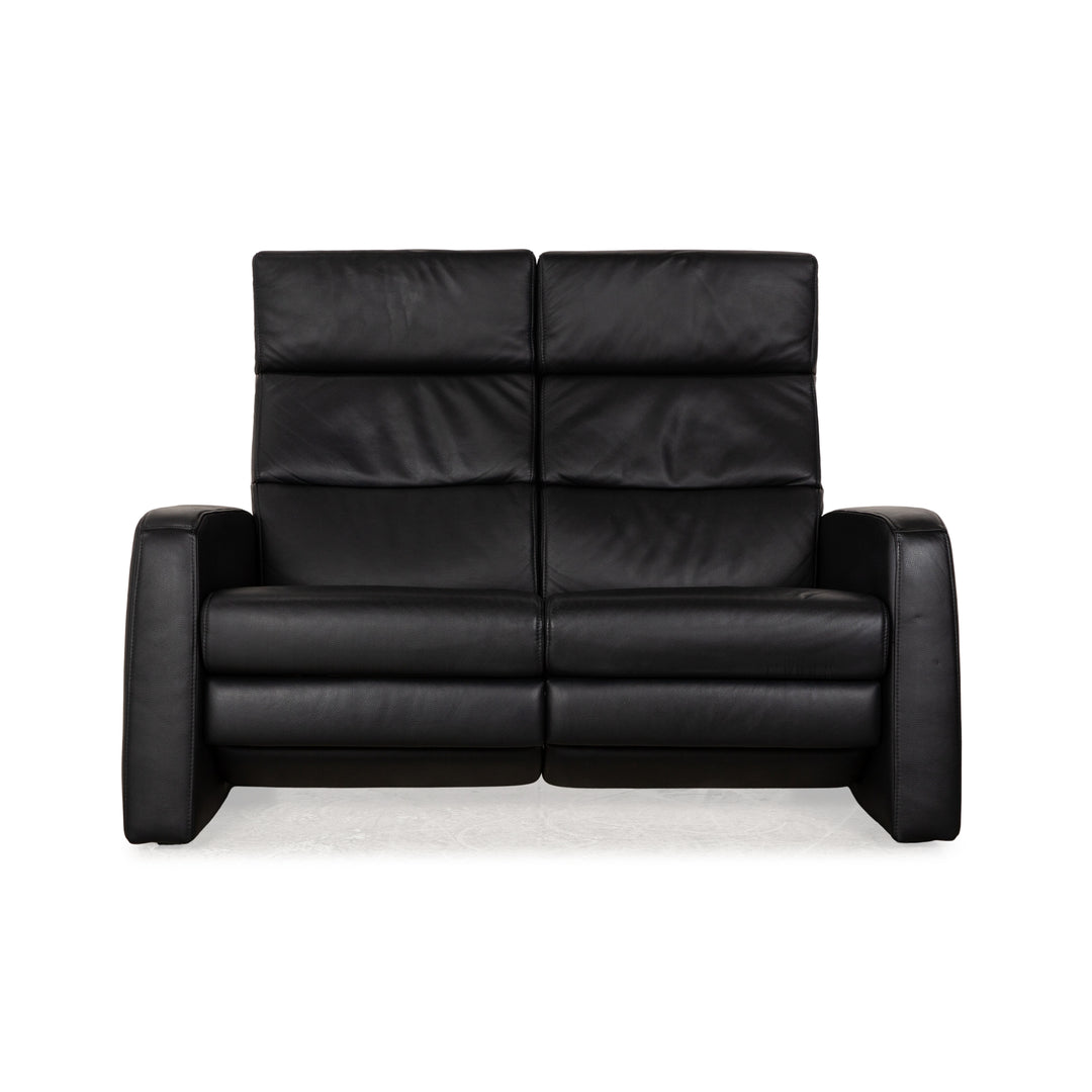 Himolla Cumuly Leder Zweisitzer Dunkelblau manuelle Funktion Sofa Couch