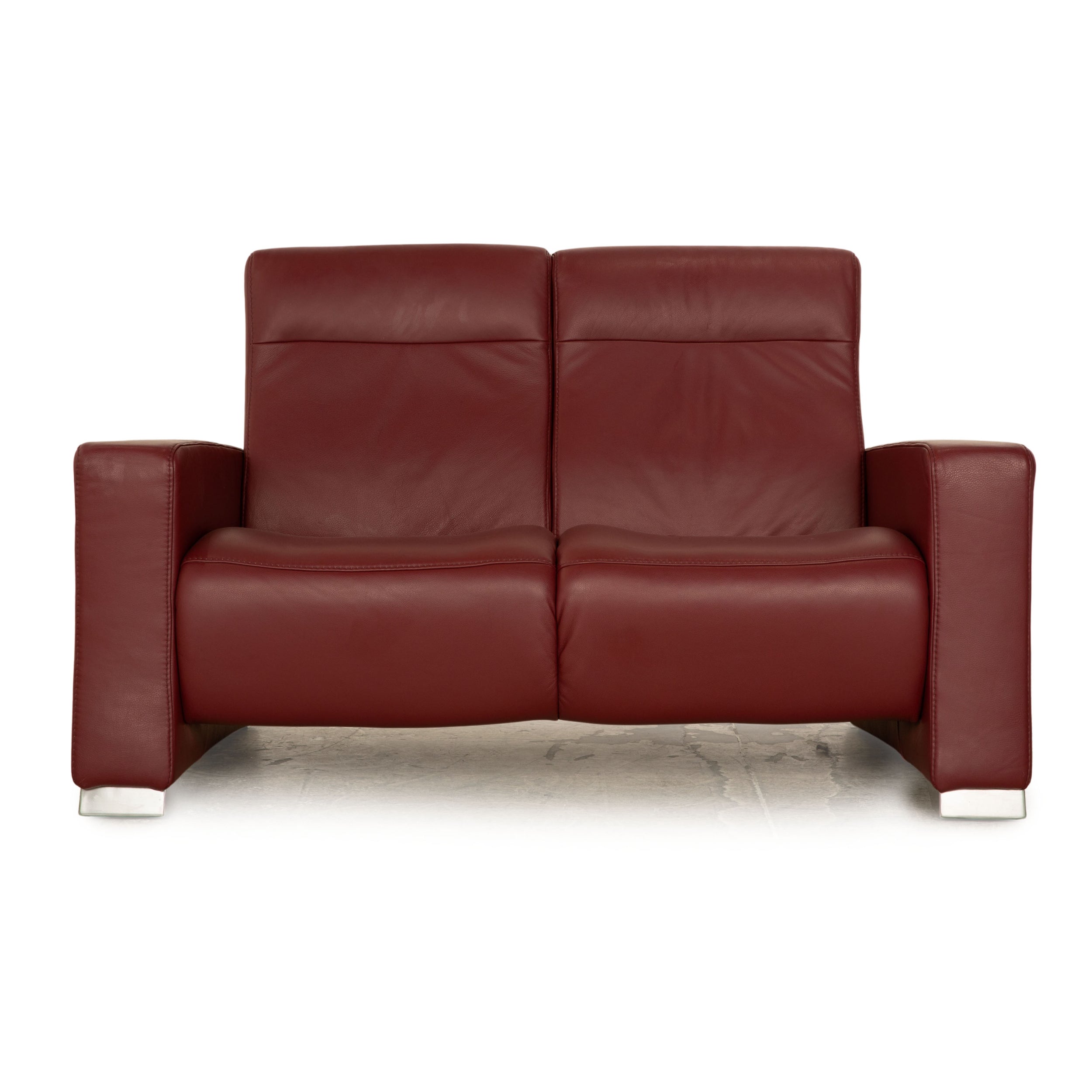 Himolla Cumuly Leder Zweisitzer Rot Weinrot Sofa Couch
