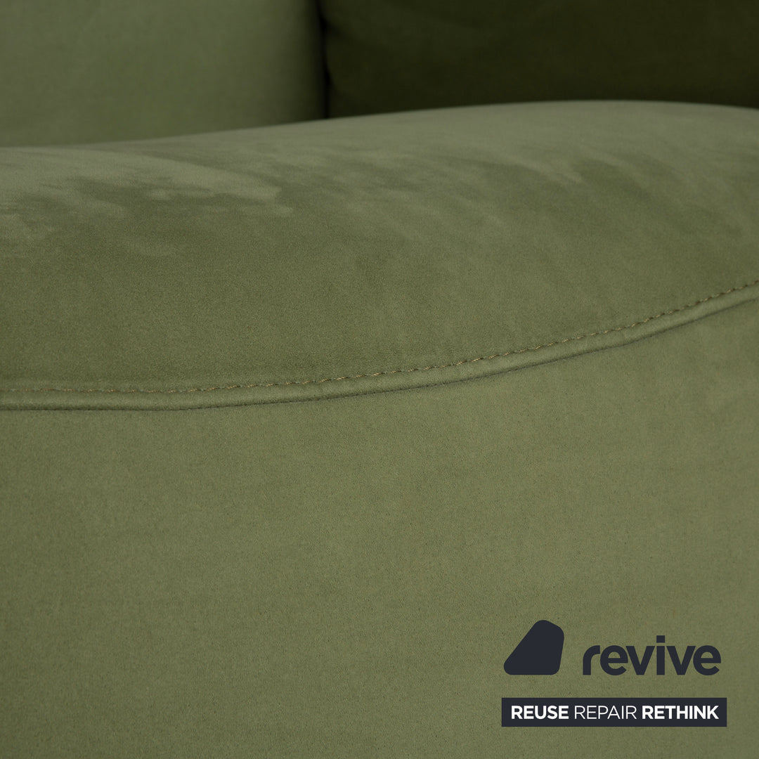 Himolla Cumuly Stoff Zweisitzer Grün Oliv erlektr. Funktion Sofa Couch